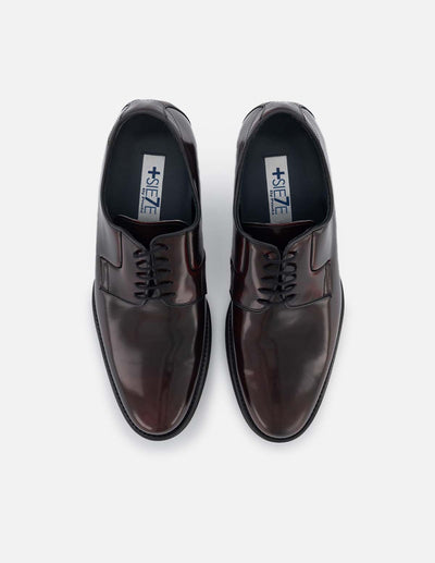 Blucher +7 cm de altura en Piel de charol
