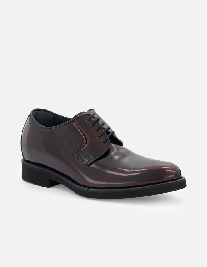 Blucher +7 cm de altura en Piel de charol