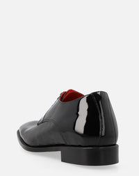 Blucher en piel de charol color negro