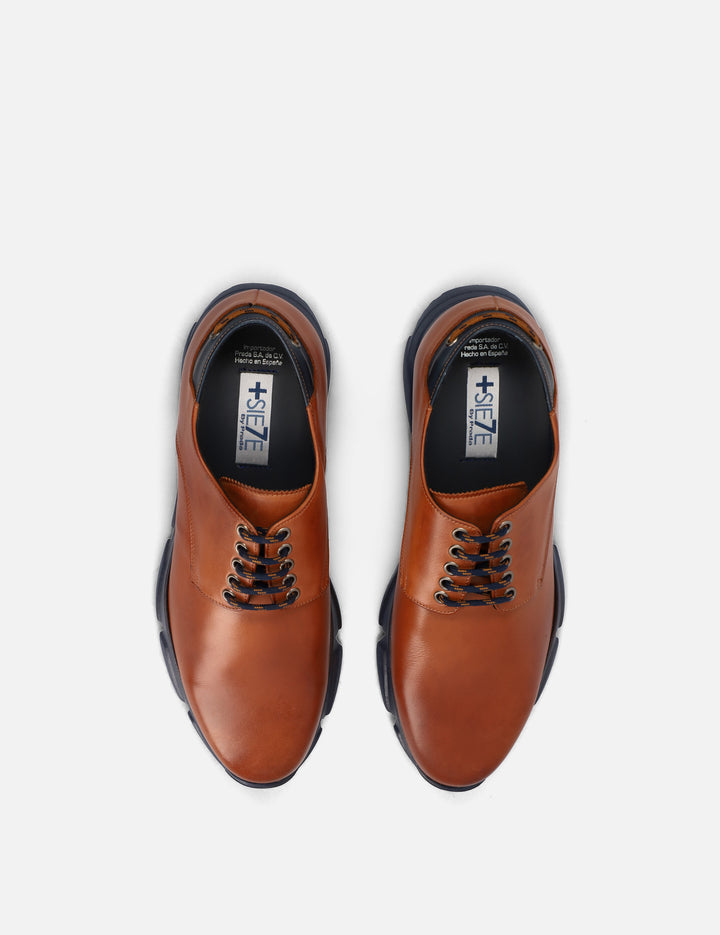 Blucher en piel napa color cuero