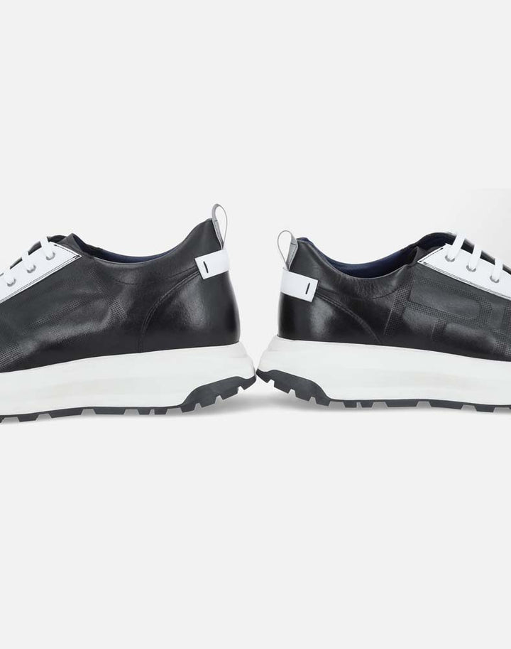 Tenis deportivo +SIE7E negro con grabado Pd para hombre