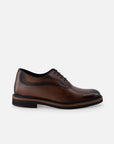 Oxford +7 cm de altura de piel color caoba con picado María y ensombrecido para hombre