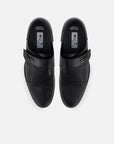 Monk +7cm de altura  en piel napa color negro con velcro para hombre