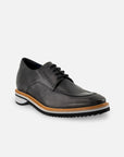 Blucher +7 cm de altura en piel napa color negro para hombre