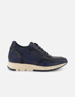 Tenis azul piel para hombre ensombrecidos aerógrafo