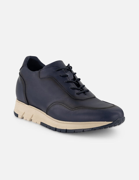 Tenis azul piel para hombre ensombrecidos aerógrafo