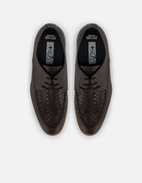 Zapato Blucher +7cm de altura en piel napa color café para hombre