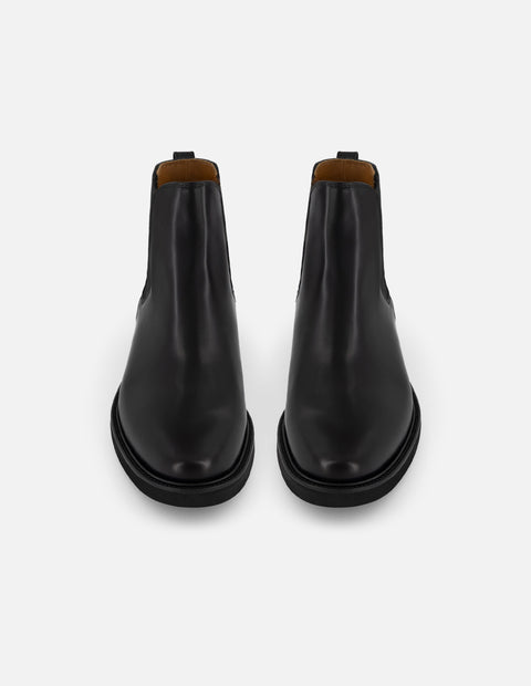 Botines Chelsea negro piel florantic hombre con suela dentada