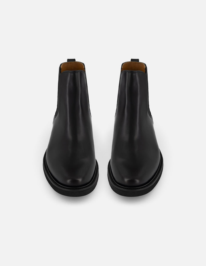Botines Chelsea negro piel florantic hombre con suela dentada