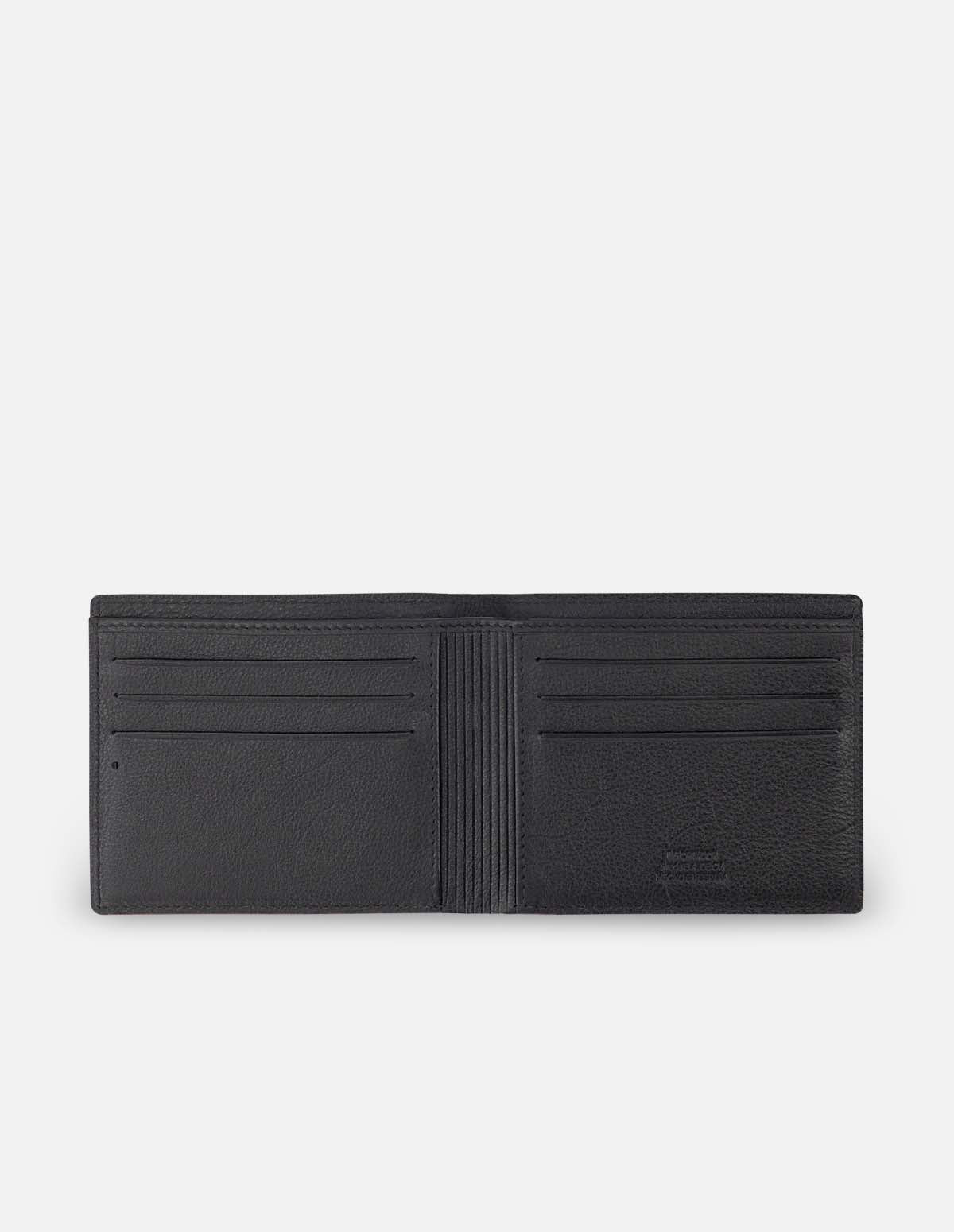 Cartera en piel color negro para hombre