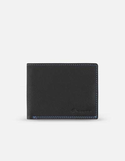 Cartera en piel color negro para hombre