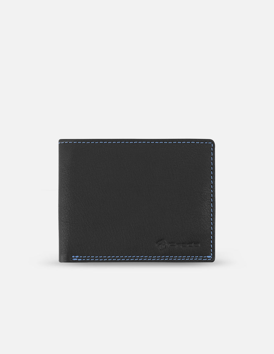Cartera en piel color negro para hombre