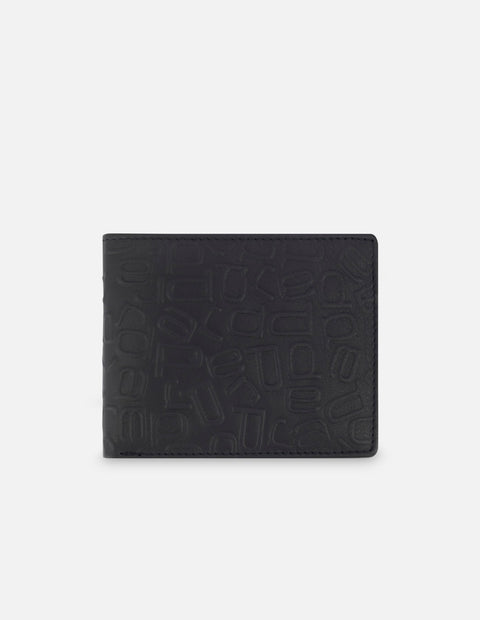Cartera para Hombre color negro con grabado PD
