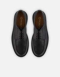 Zapato Blucher negro piel para hombre con suela comfort