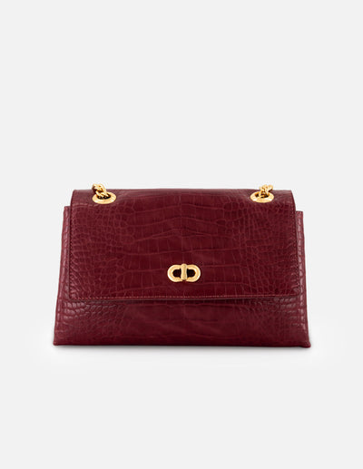 Bolso de hombro vino vegano para mujer con piel tipo coco