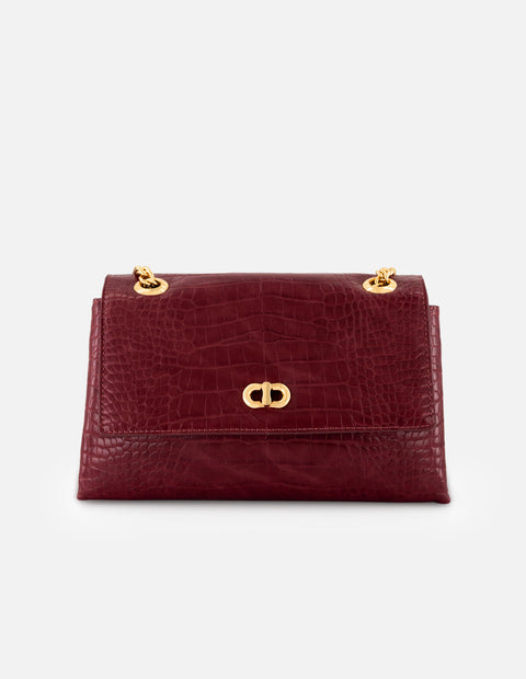 Bolso de hombro vino vegano para mujer con piel tipo coco