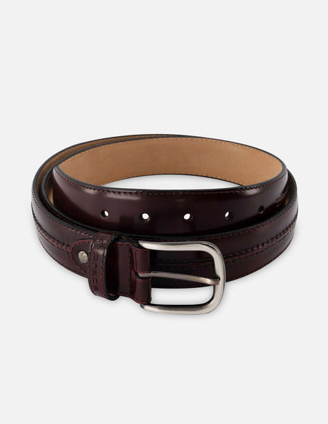 Cinturón en piel florantik color vino para hombre