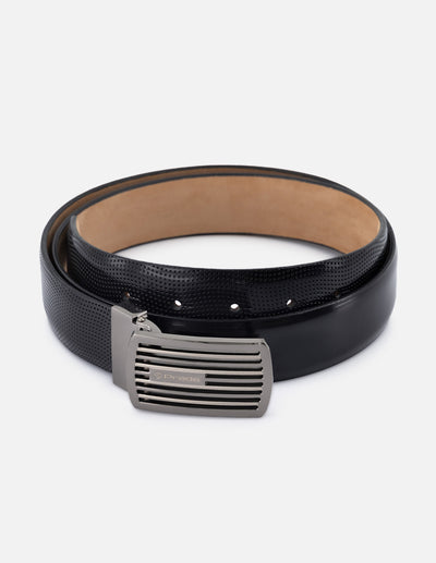 Cinturón en piel florantik color negro para hombre