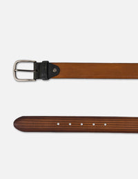 Cinturón color cuero en piel para hombre