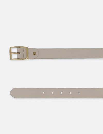 Cinturón cuero piel para mujer con hebilla oro