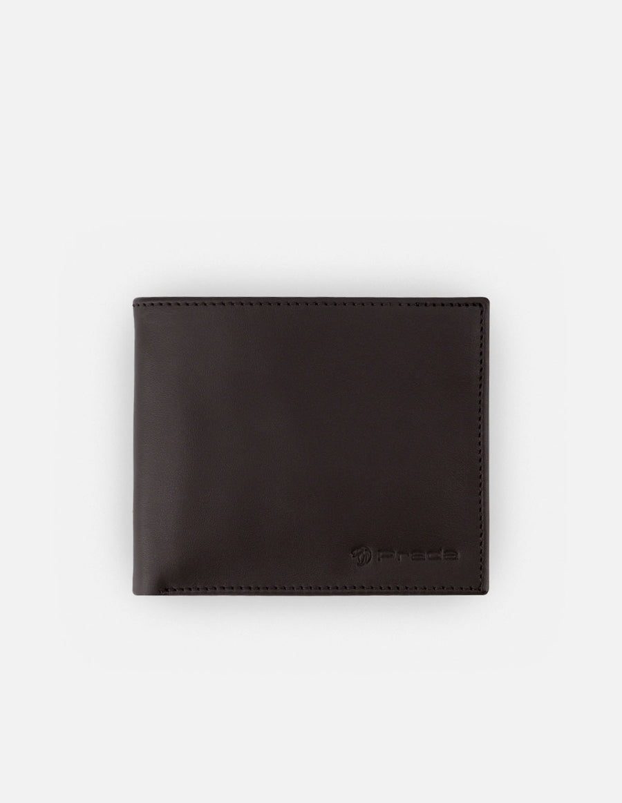 Cartera en piel napa color marron con interior tipo tejus para hombre