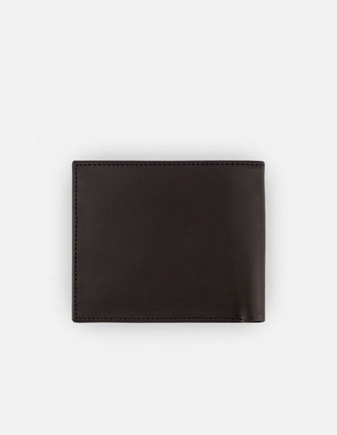 Cartera en piel napa color marron con interior tipo tejus para hombre