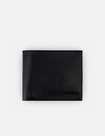 Cartera  en piel napa color negro con interior tipo tejus para hombre