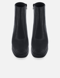 Botín en piel napa color negro para mujer