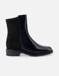 Botín de piel napa color negro para mujer