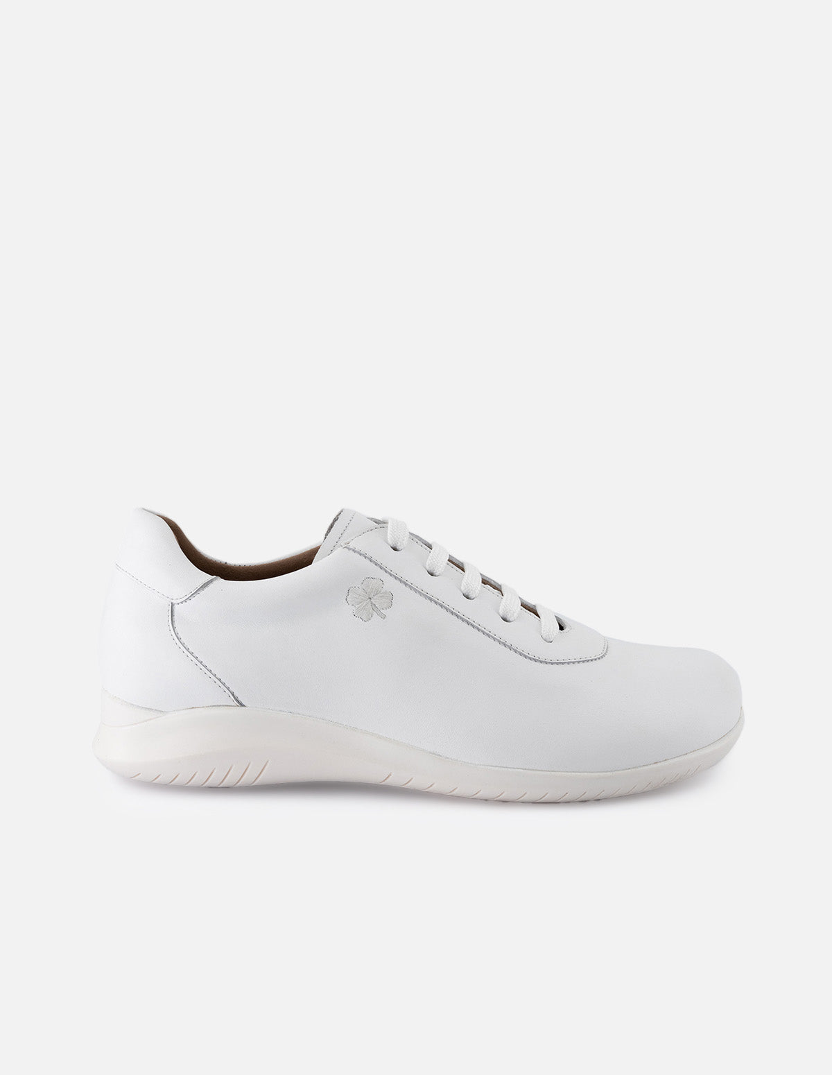 Tenis de piel color blanco para mujer Prada