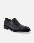 Mocasín slip on de piel color negro para hombre