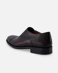 Mocasín slip on de piel color vino  hombre