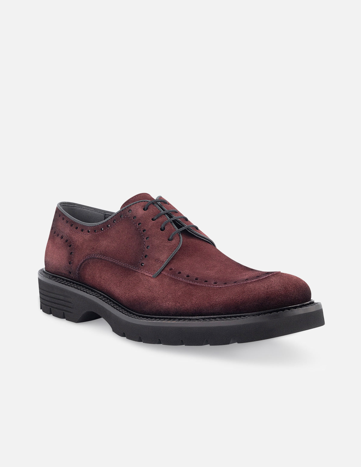 Blucher vino piel ante hombre con aerografo