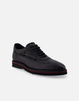 Blucher en piel napa y textil color negro para hombre