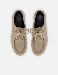 Wallabee en piel ante color beige para hombre