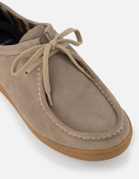 Wallabee en piel ante color beige para hombre