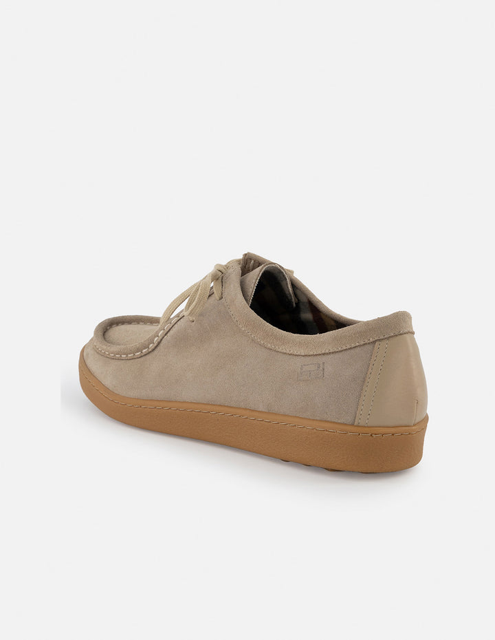 Wallabee en piel ante color beige para hombre