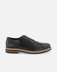 Oxford en piel napa color negro para hombre