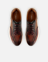 Tenis en piel napa multicolor  para hombre