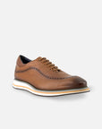 Oxford en piel napa color cuero para hombre