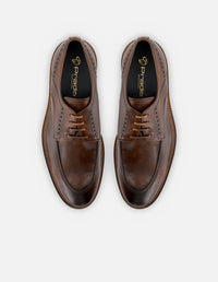 Blucher en piel napa color cuero para hombre
