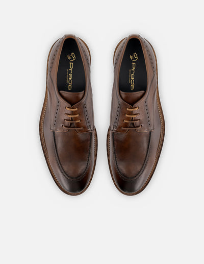 Blucher en piel napa color cuero para hombre