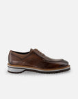 Blucher en piel napa color cuero para hombre