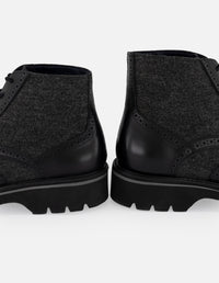 Botines negros para hombre con suela comfort light