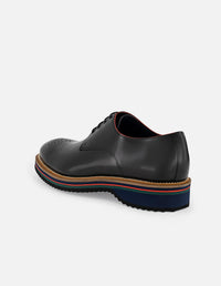 Zapato Blucher con picado María y suela multicolor para hombre
