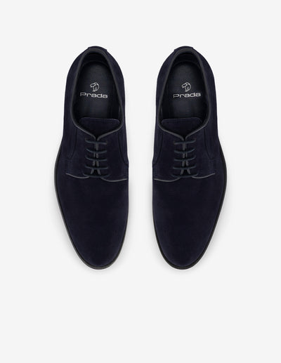 Zapato Blucher azul resistente a salpicaduras para hombre