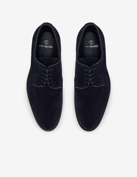Zapato Blucher azul resistente a salpicaduras para hombre