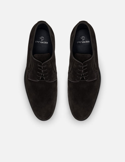 Zapato Blucher café resistentes a salpicaduras para hombre