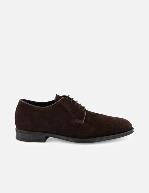 Zapato Blucher café resistentes a salpicaduras para hombre