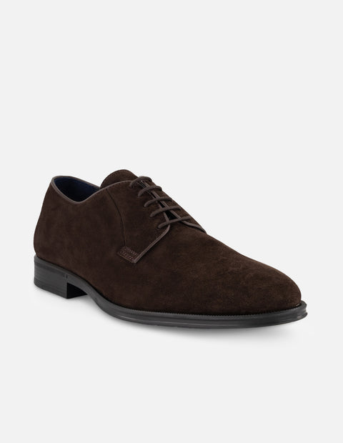 Zapato Blucher café resistentes a salpicaduras para hombre